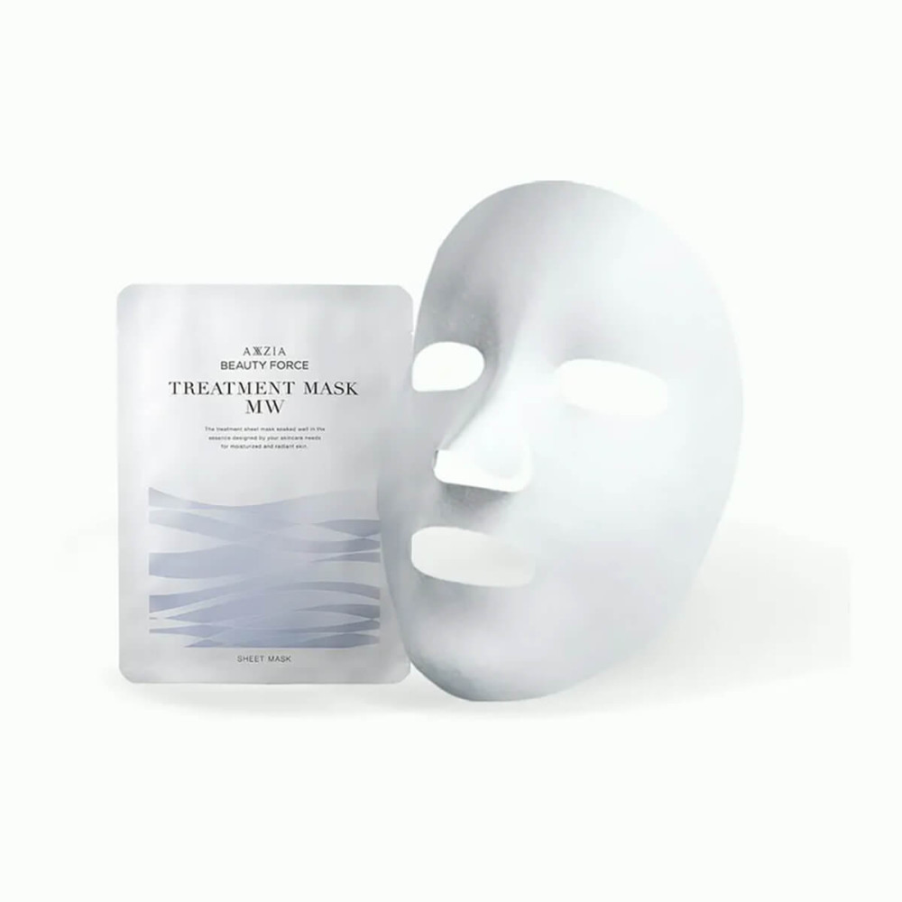 Увлажняющая маска для сияния кожи AXXZIA Beauty Force Treatment Mask MW, 7 штук в коробке