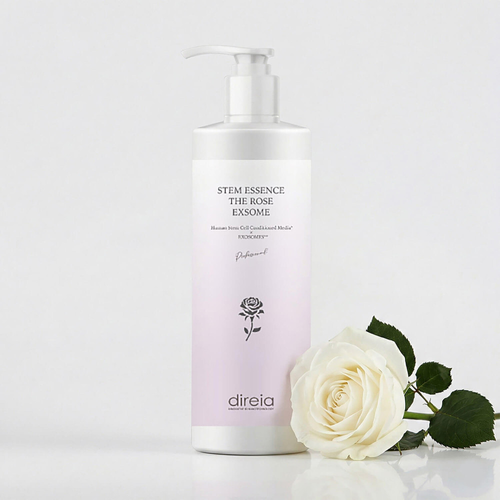 Сироватка «все в одному» для обличчя та тіла DIREIA Stem Essence The Rose Exsome, 400 ml.