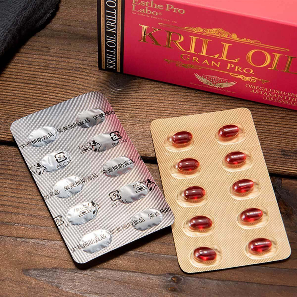 Масло антарктического криля в капсулах Esthe Pro Labo Krill Oil Gran Pro, на 30 дней