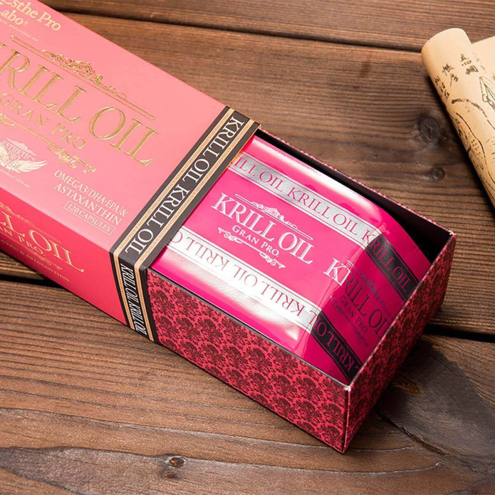 Масло антарктического криля в капсулах Esthe Pro Labo Krill Oil Gran Pro, на 30 дней