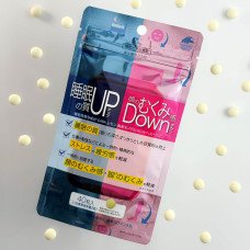 Комплекс для улучшения качества сна и уменьшения отечности на лице и в ногах UNIMAT RIKEN Sleep Up, Swell Down