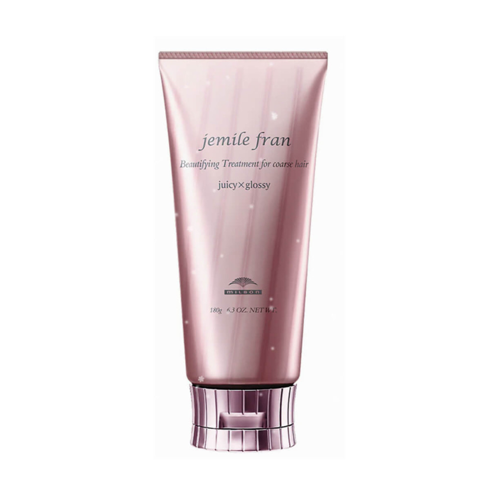 Бальзам для жестких волос Milbon Jemile Fran Treatment Juicy х Glossy, 180 g.