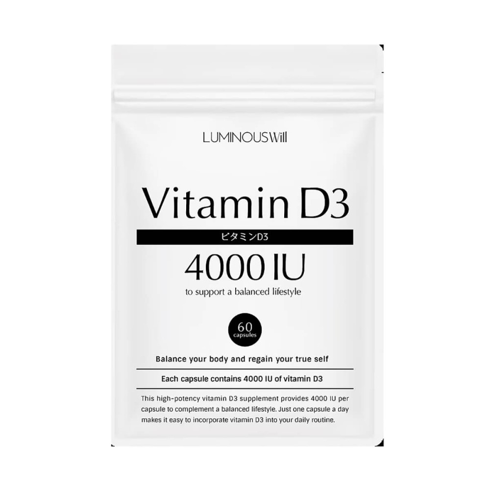 Вітамін D (4 000 IU) Luminous Will, на 60 днів