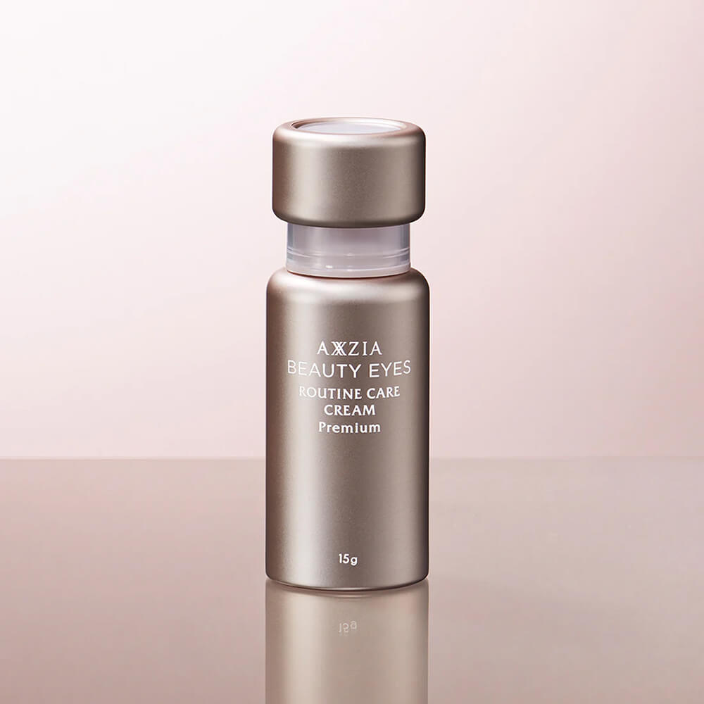 Флакон крему AXXZIA Beauty Eyes Routine Care Cream Premium без коробки. Фото з офіційного сайту виробника: https://axxzia.jp/en/products/axx-be009