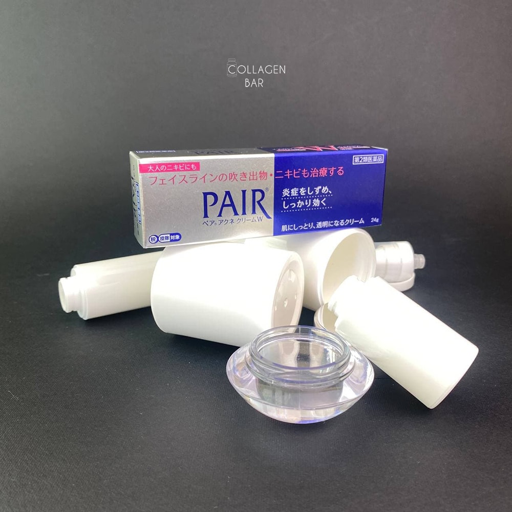 Крем проти акне для дорослих Lion PAIR Acne Cream W і порожні баночки для косметики різної форми та об'єму