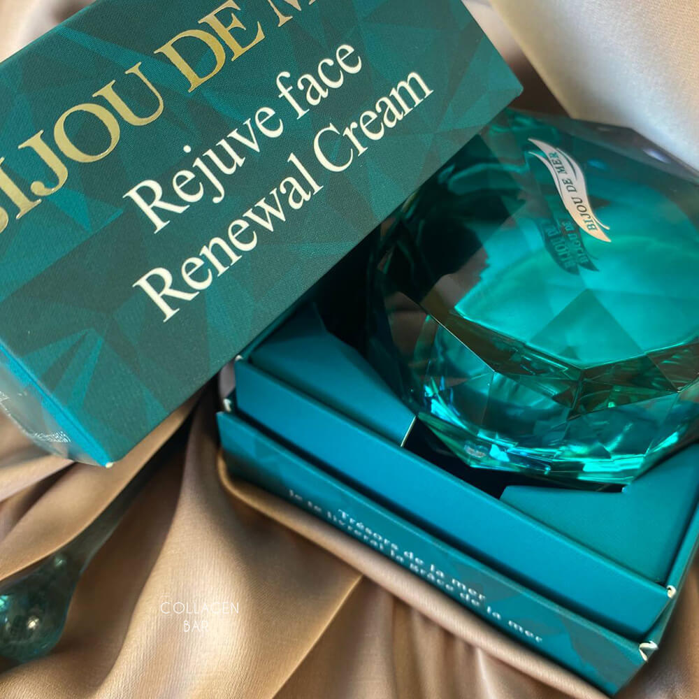 Ревитализирующий крем для лица BIJOU DE MER Rejuve face Renewal Cream в приоткрытой коробке