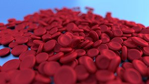 Вольное графическое изображение множества эритроцитов
