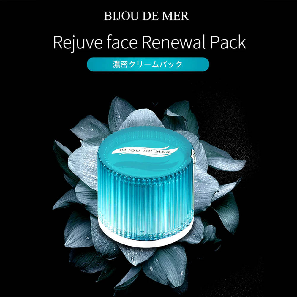 маска BIJOU DE MER Rejuve Face Renewal Pack на черном фоне. Фотография с официального сайта производителя  RECORE SERUM